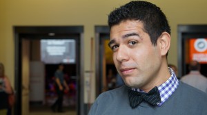 Anthony is rocking the "Dapper Dan," bow tie from our collection